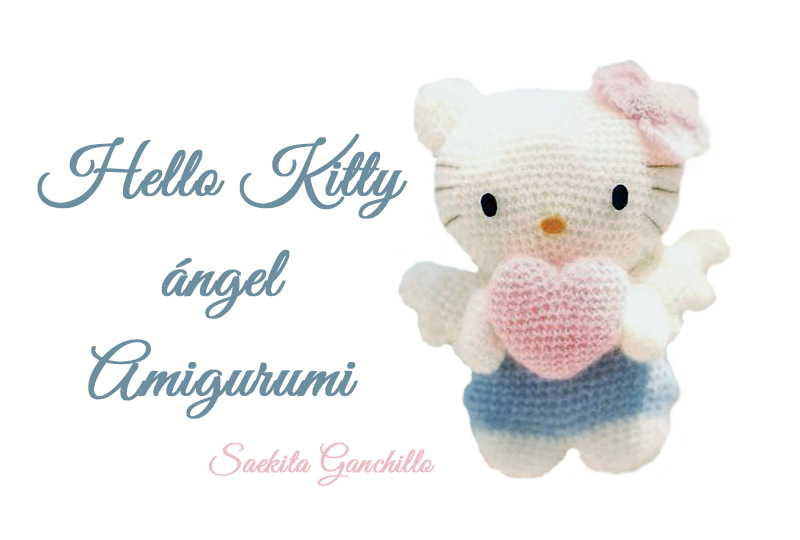 Patrón Hello Kitty angel ganchillo amigurumi