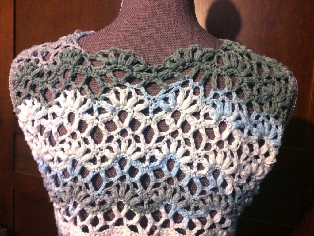 jersey cerezas espalda ganchillo