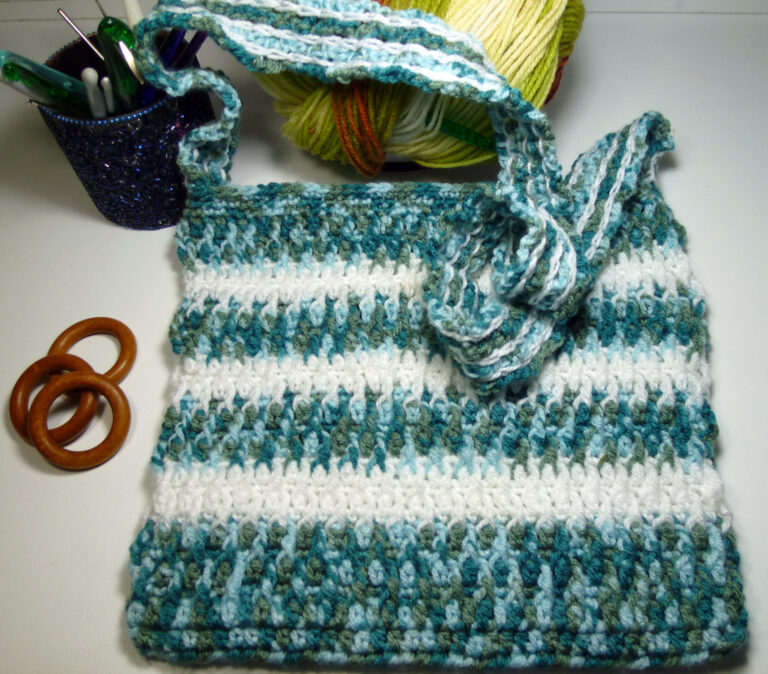 Bolso Rayas Ganchillo