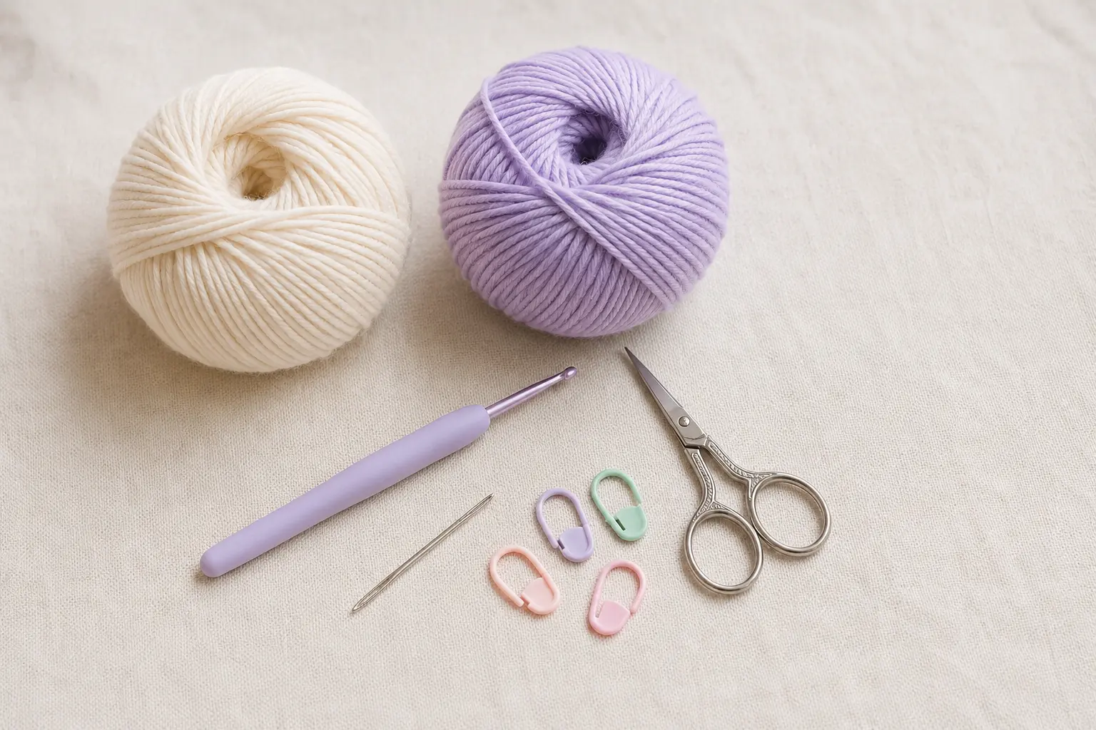 Materiales básicos para empezar a tejer crochet